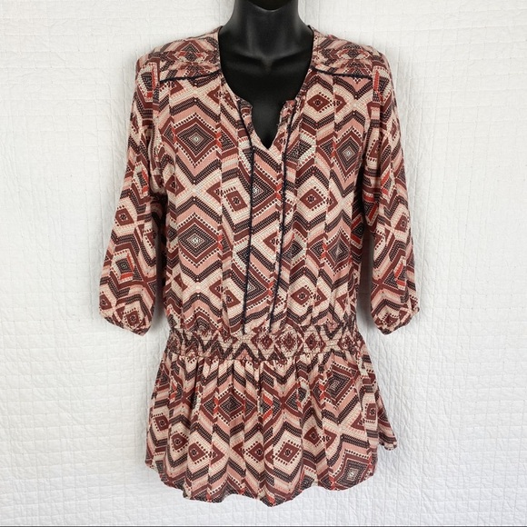 Japna Aztec Print Drop Waist Dress / Cover-Up L - Picture 3 of 8